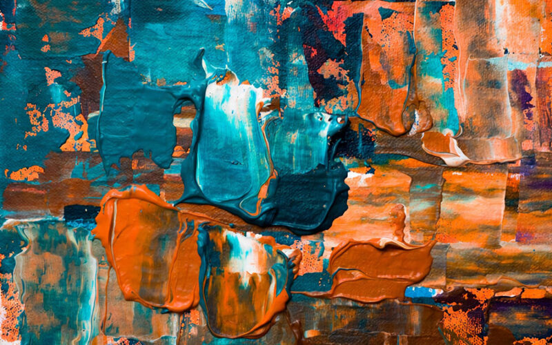 Texture peinture huile impasto macro toile art