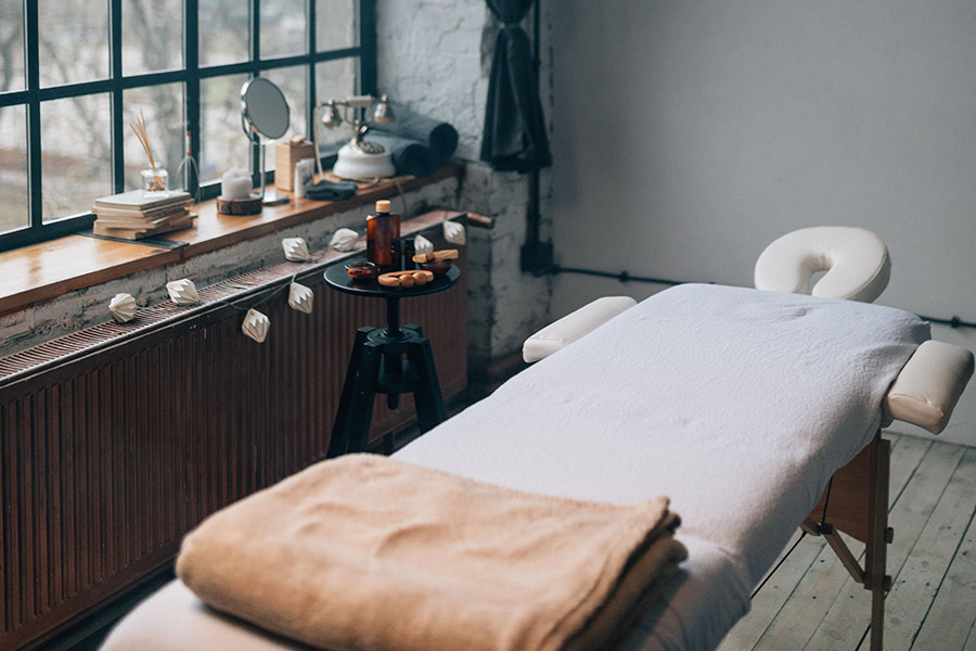Table de soins ostéopathie cabinet cozy Bailleul