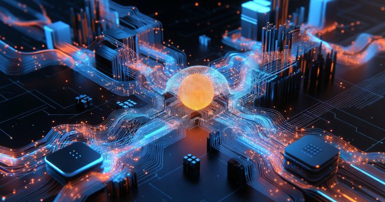 Intelligence artificielle entreprise concept