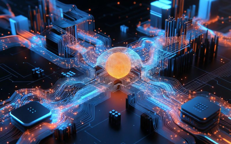 Intelligence artificielle entreprise concept