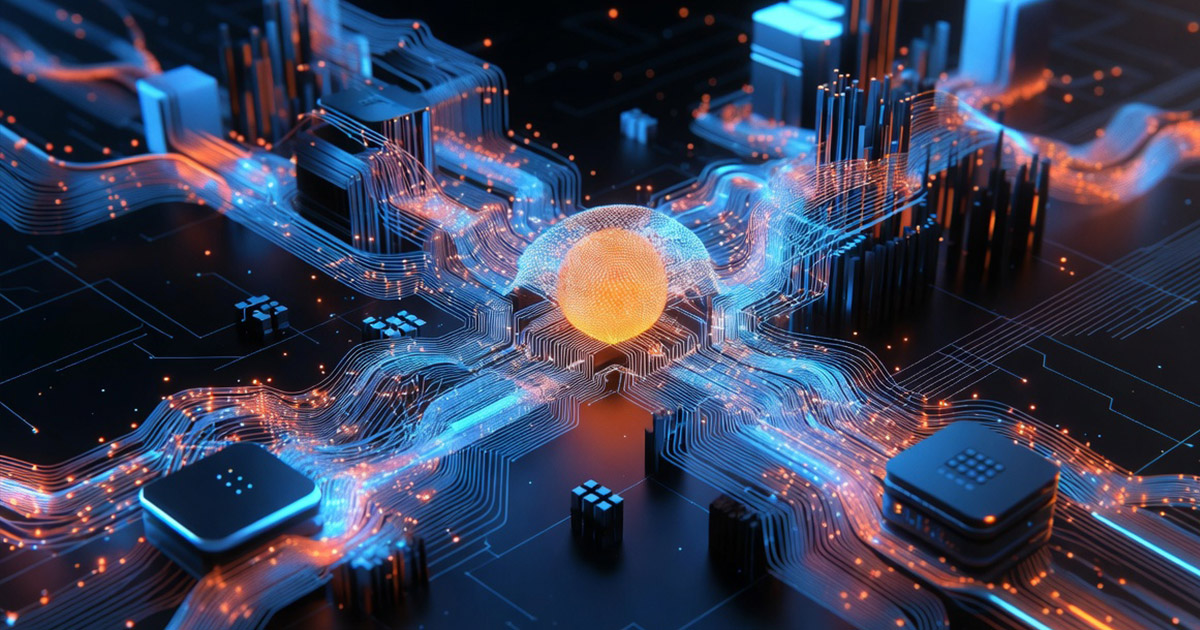 Intelligence artificielle entreprise concept
