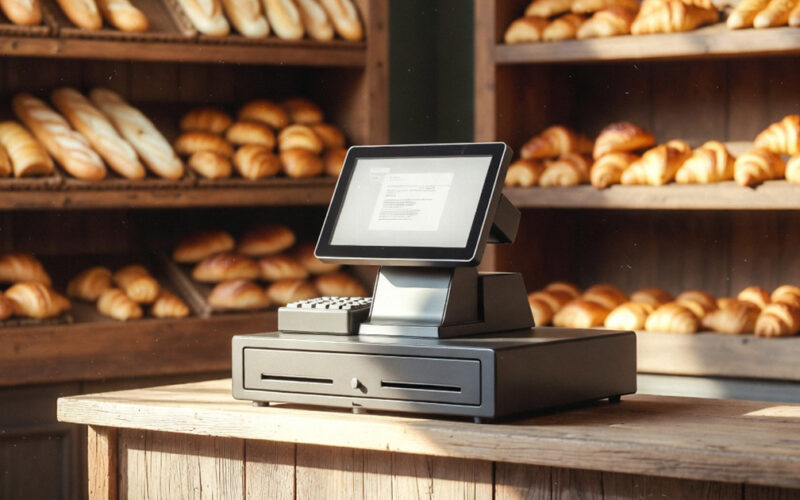 écran caisse tactile / boulangerie chaleureuse