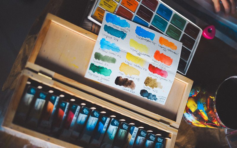 Palette de couleurs graphiste studio créatif nuancier