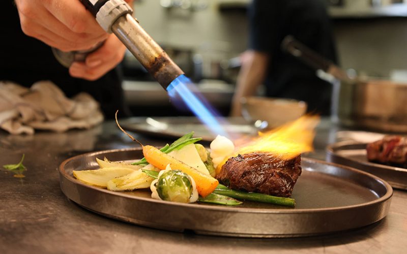 Plat cuisine française restaurant gastronomique