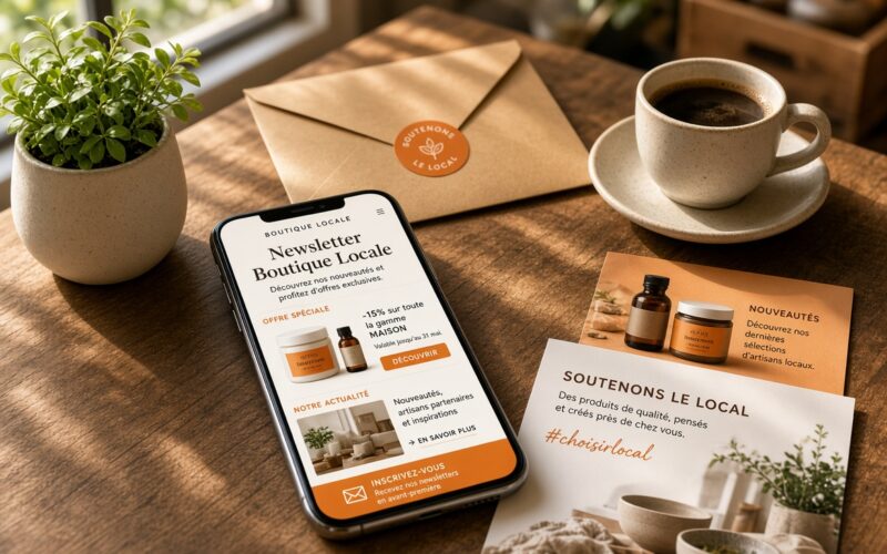 Créer une newsletter efficace pour son commerce local en 2026